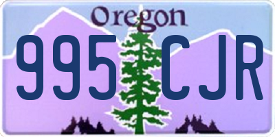 OR license plate 995CJR