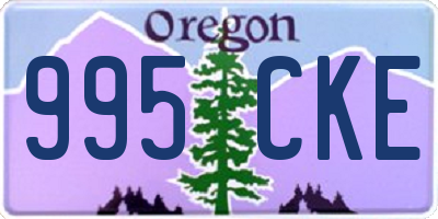 OR license plate 995CKE