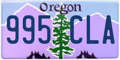 OR license plate 995CLA