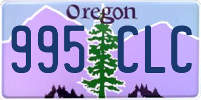 OR license plate 995CLC