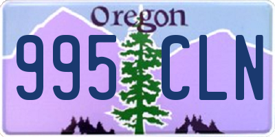 OR license plate 995CLN