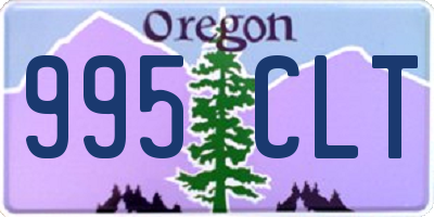 OR license plate 995CLT