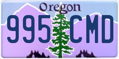 OR license plate 995CMD