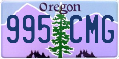 OR license plate 995CMG