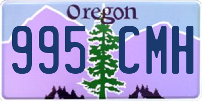 OR license plate 995CMH
