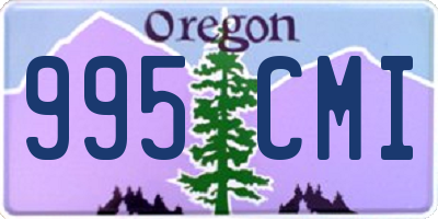 OR license plate 995CMI