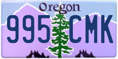 OR license plate 995CMK