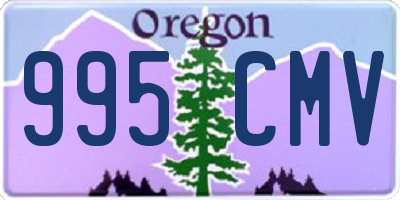 OR license plate 995CMV
