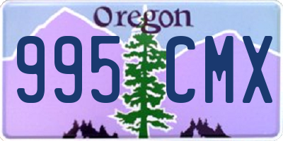 OR license plate 995CMX