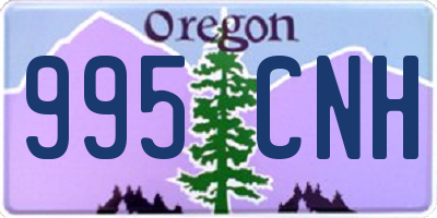 OR license plate 995CNH