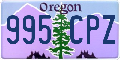 OR license plate 995CPZ