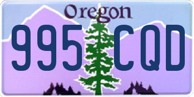 OR license plate 995CQD