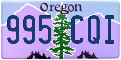OR license plate 995CQI