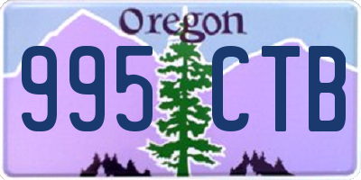 OR license plate 995CTB