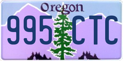 OR license plate 995CTC