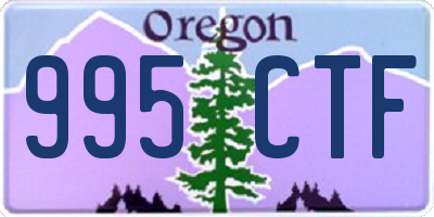 OR license plate 995CTF