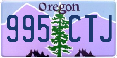 OR license plate 995CTJ