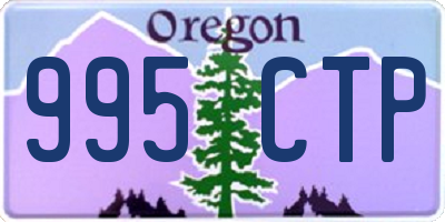 OR license plate 995CTP