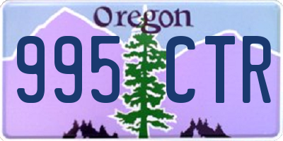 OR license plate 995CTR