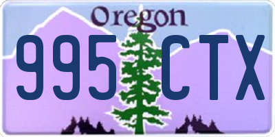 OR license plate 995CTX