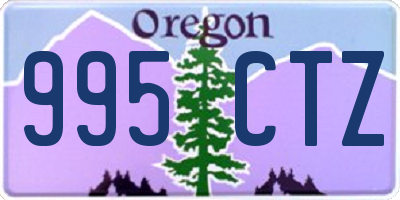 OR license plate 995CTZ