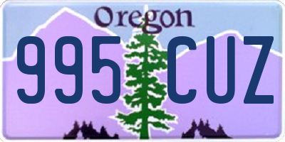 OR license plate 995CUZ