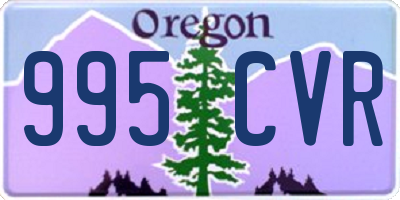 OR license plate 995CVR