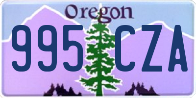 OR license plate 995CZA