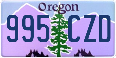 OR license plate 995CZD