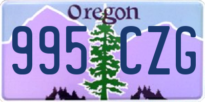 OR license plate 995CZG