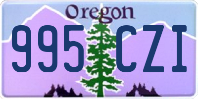 OR license plate 995CZI