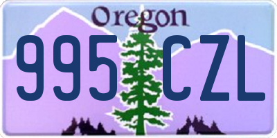 OR license plate 995CZL