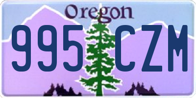 OR license plate 995CZM
