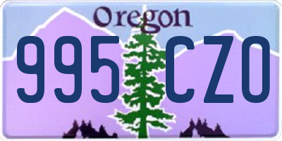 OR license plate 995CZO
