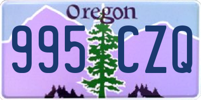 OR license plate 995CZQ