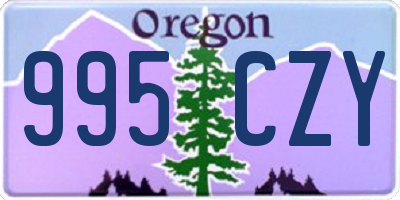 OR license plate 995CZY