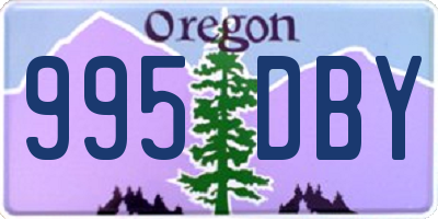 OR license plate 995DBY
