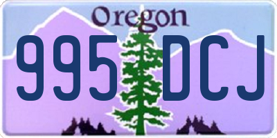 OR license plate 995DCJ