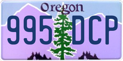 OR license plate 995DCP