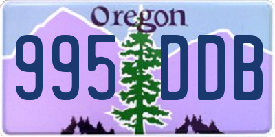 OR license plate 995DDB