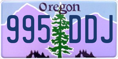 OR license plate 995DDJ