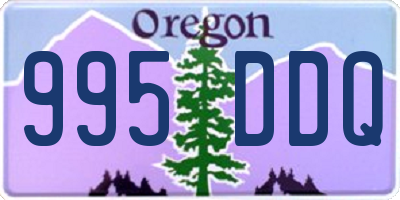 OR license plate 995DDQ