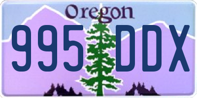 OR license plate 995DDX