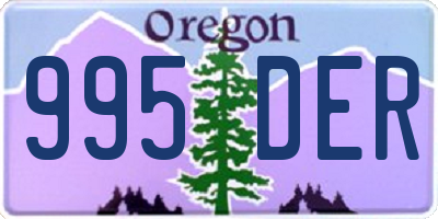 OR license plate 995DER