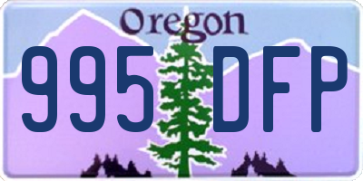 OR license plate 995DFP