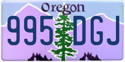 OR license plate 995DGJ