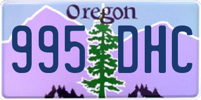 OR license plate 995DHC