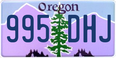 OR license plate 995DHJ