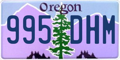 OR license plate 995DHM