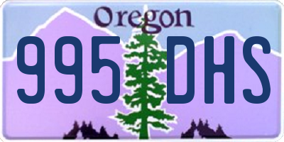 OR license plate 995DHS